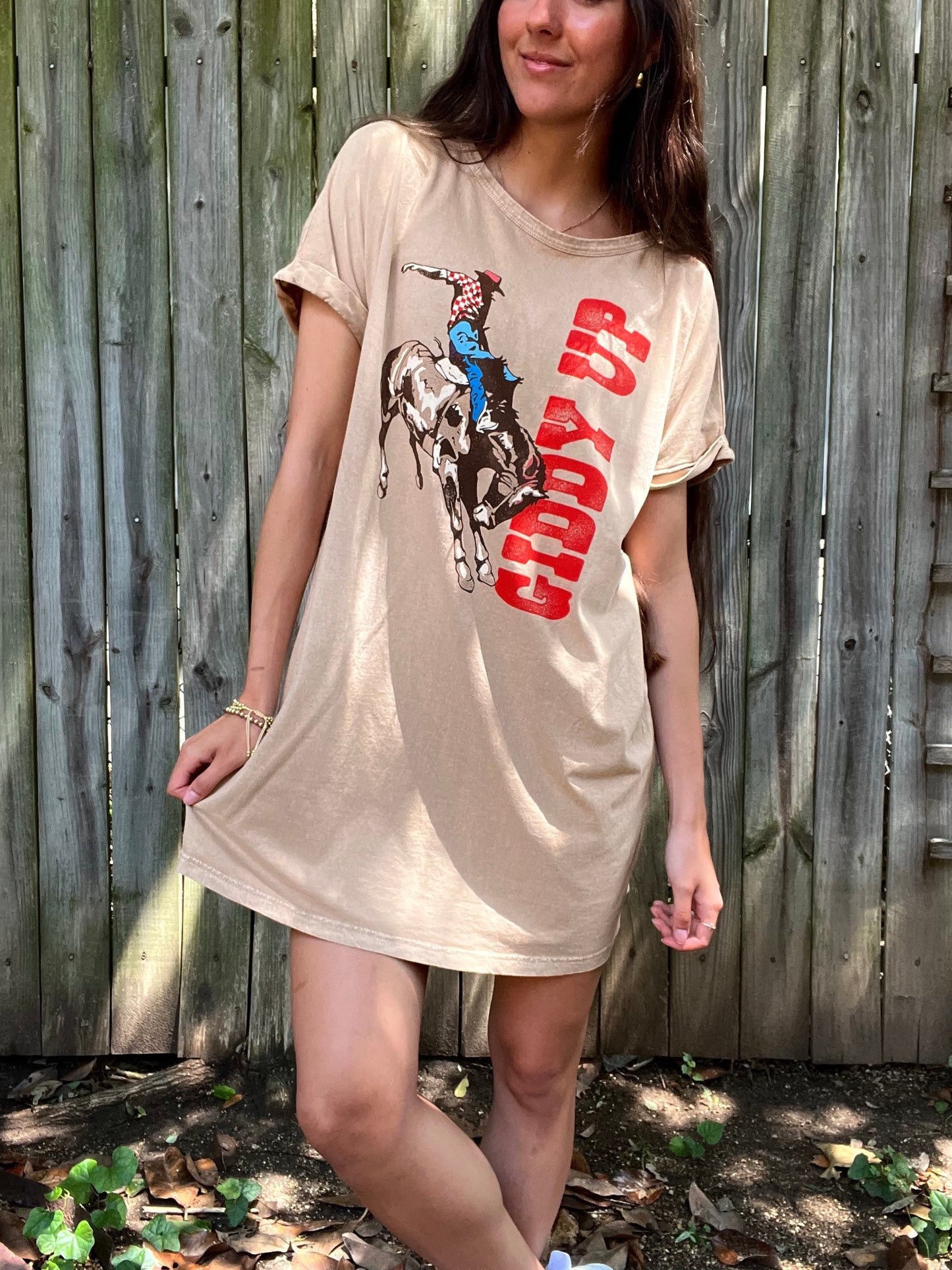 Giddy Up Graphic Dress