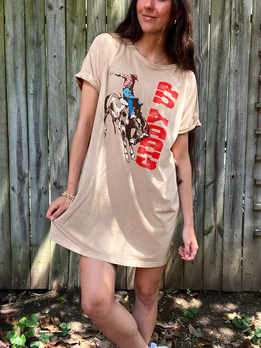 Giddy Up Graphic Dress