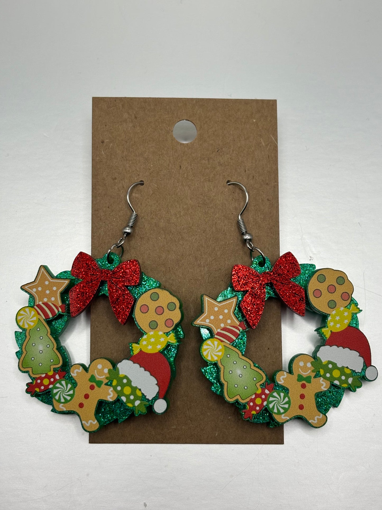 "All Things Christmas" Wreath Earrings