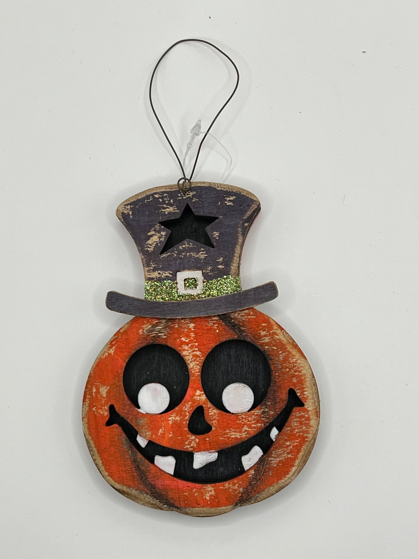 Jack O'Lantern With Hat Ornament